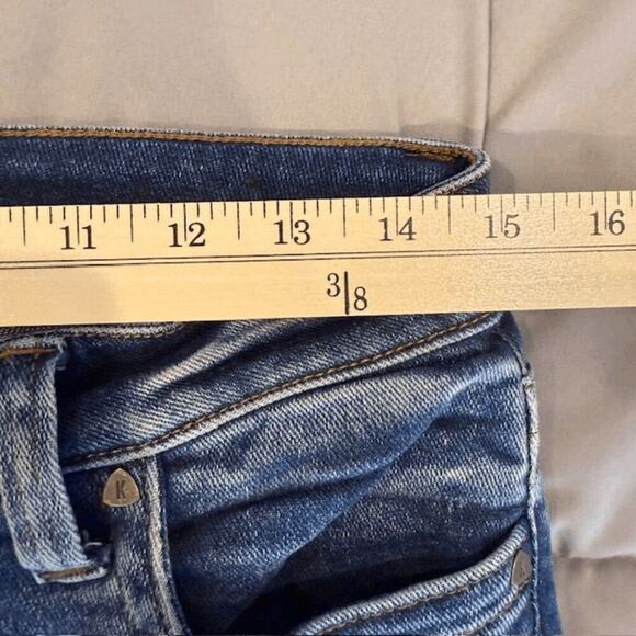 Kut from the Kloth Stevie Straight Leg Medium Whisker Wash Size 8 - Picture 11 of 15